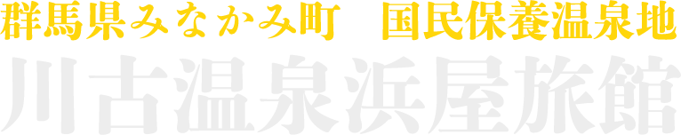 川古温泉浜屋旅館 群馬県みなかみ町 国民保養温泉地